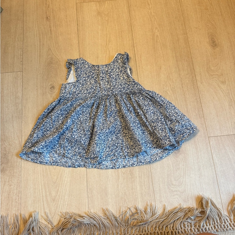 H&M Floral Blue and White Dress